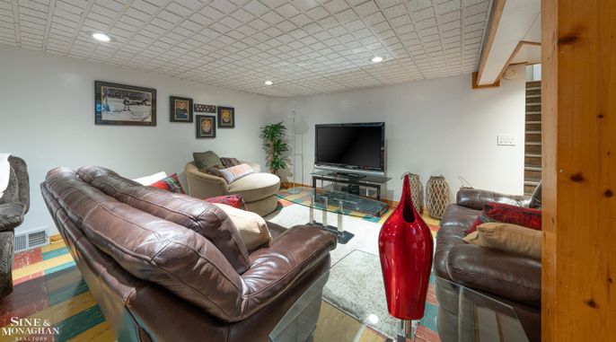 Interior, Living room, Recessed Lighting