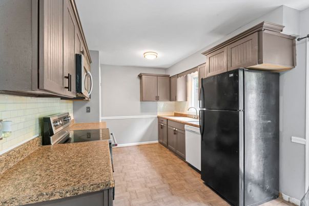 Interior, Kitchen, Wood Texture Flooring