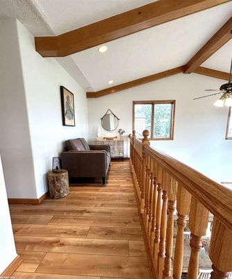 Interior, Recessed Lighting, Wooden Beams, Wood Texture Flooring