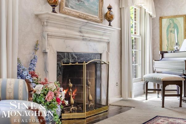 Fireplace, Interior, Piano, Wood Texture Flooring