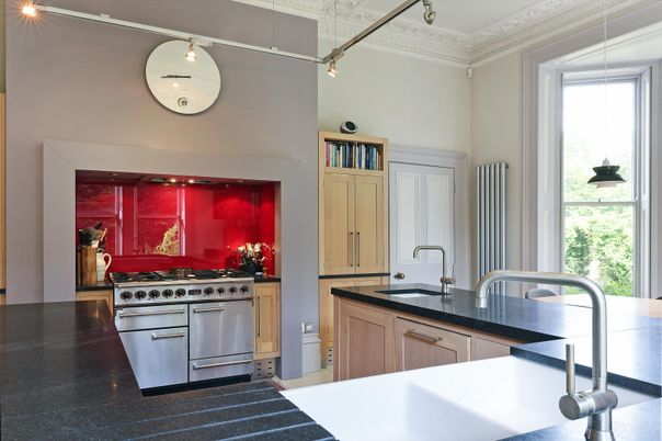 Interior, Kitchen, Pendant Lights, Stainless Steel Appliances, Wood Texture Flooring