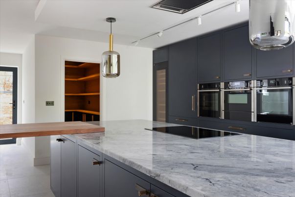 Interior, Kitchen, Pendant Lights, Stainless Steel Appliances