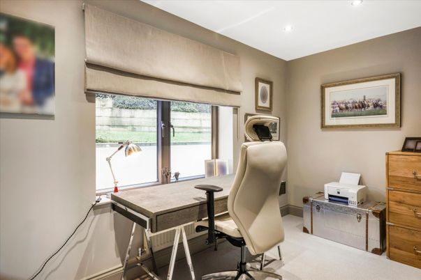 Home Office, Interior, Recessed Lighting