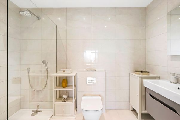 Bathroom, Glass Shower, Interior