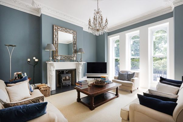 Chandelier, Fireplace, Interior, Living room