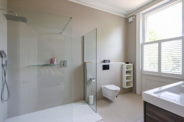 Bathroom, Glass Shower, Interior