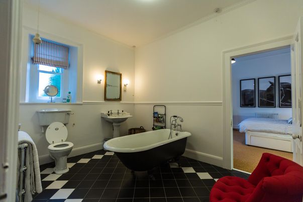 Bathroom, Free Standing Baths, Interior, Pendant Lights