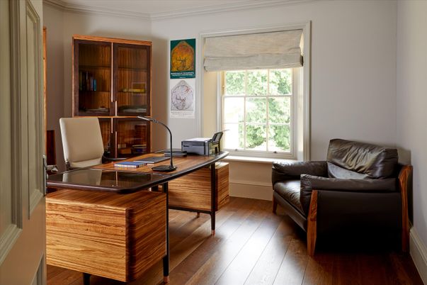 Home Office, Interior, Wood Texture Flooring