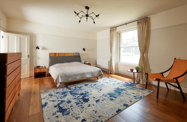 Bedroom, Interior, Wood Texture Flooring
