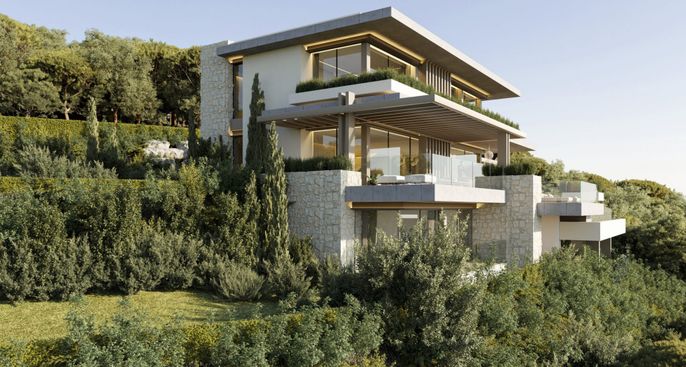 Exterior, Facade, Modern