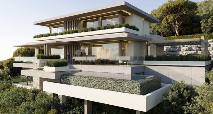 Exterior, Facade, Modern