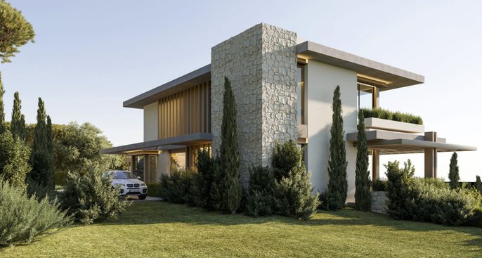 Backyard, Exterior, Facade, Modern