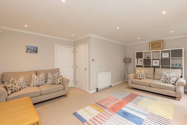 Interior, Living room, Recessed Lighting