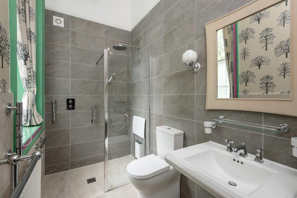 Bathroom, Glass Shower, Interior