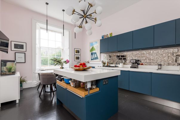 Dining room, Interior, Kitchen, Pendant Lights, Wood Texture Flooring