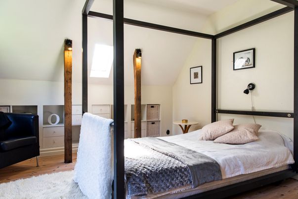 Bedroom, Interior, Wood Texture Flooring