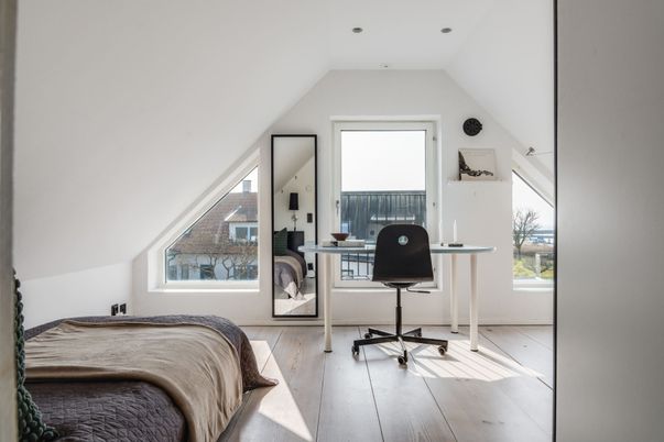 Bedroom, Home Office, Interior, Wood Texture Flooring