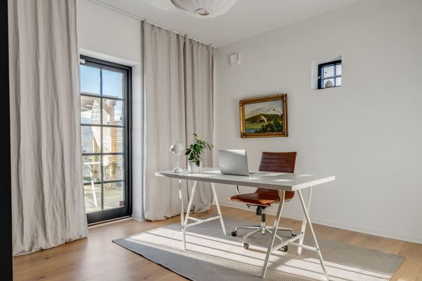 Home Office, Interior, Wood Texture Flooring