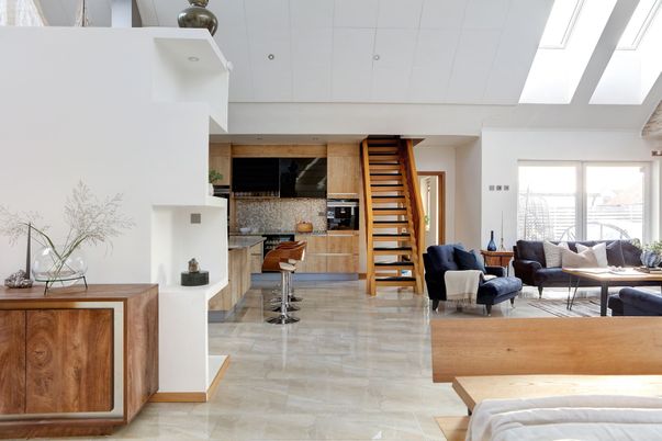 Interior, Kitchen, Living room