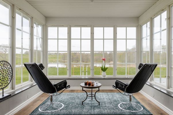 Interior, Sun Room, Wood Texture Flooring