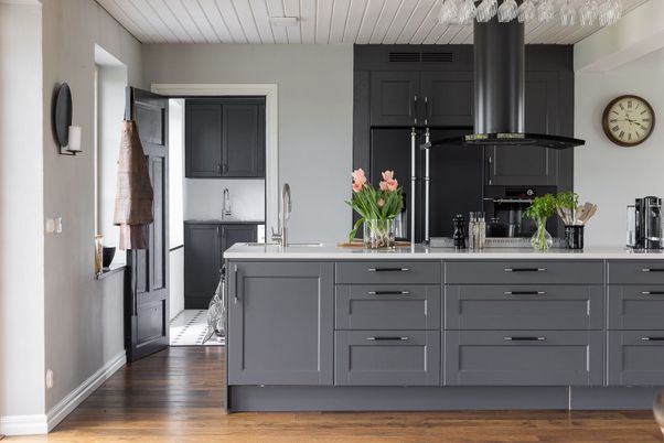 Interior, Kitchen, Wood Texture Flooring