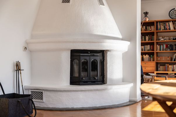 Fireplace, Interior, Wood Texture Flooring