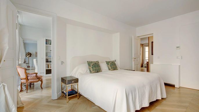 Bedroom, Interior, Wood Texture Flooring