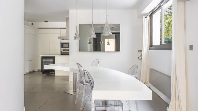 Dining room, Interior, Kitchen, Pendant Lights