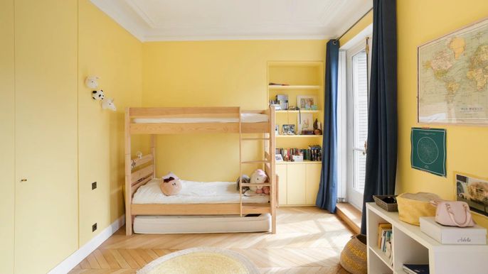 Bedroom, Interior, Wood Texture Flooring
