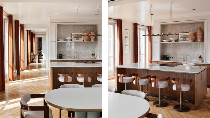 Interior, Pendant Lights, Recessed Lighting, Wood Texture Flooring