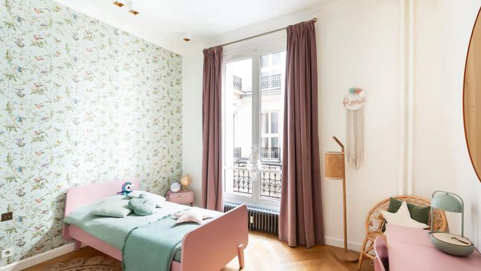 Bedroom, Interior, Wood Texture Flooring