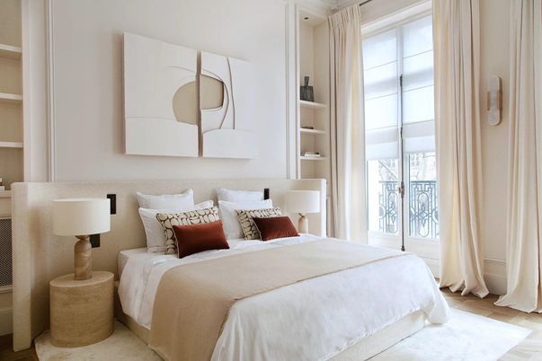 Bedroom, Interior, Wood Texture Flooring