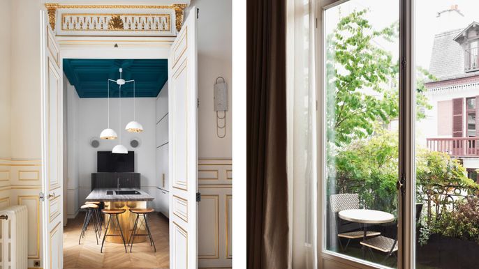 Interior, Pendant Lights, Wood Texture Flooring