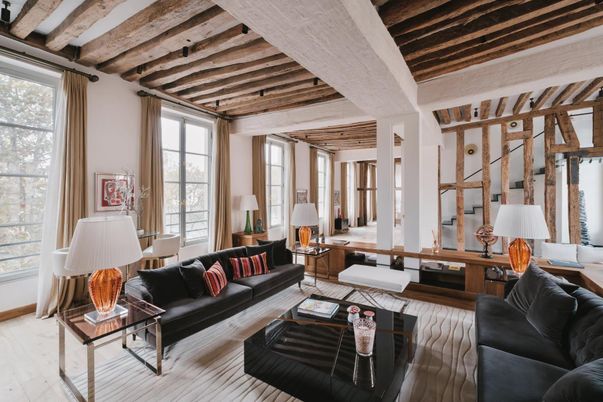 Interior, Living room, Wooden Beams, Wooden Ceilings, Wood Texture Flooring