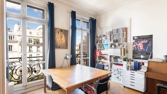 Home Office, Interior, Wood Texture Flooring