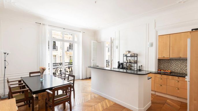 Dining room, Interior, Kitchen, Wood Texture Flooring