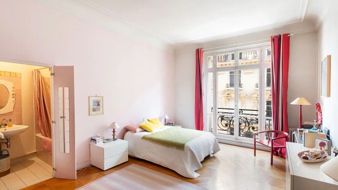 Bedroom, Interior, Wood Texture Flooring