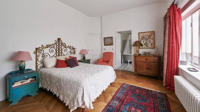 Bedroom, Interior, Wood Texture Flooring