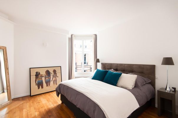 Bedroom, Interior, Wood Texture Flooring
