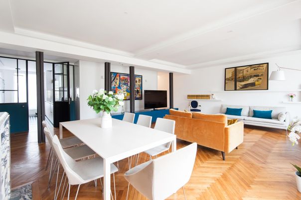 Dining room, Interior, Living room, Wood Texture Flooring