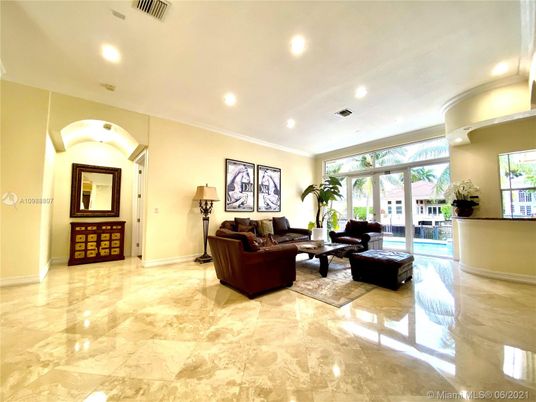 Interior, Living room, Recessed Lighting