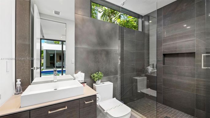 Bathroom, Glass Shower, Interior