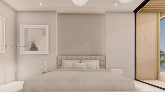 Bedroom, Interior, Recessed Lighting