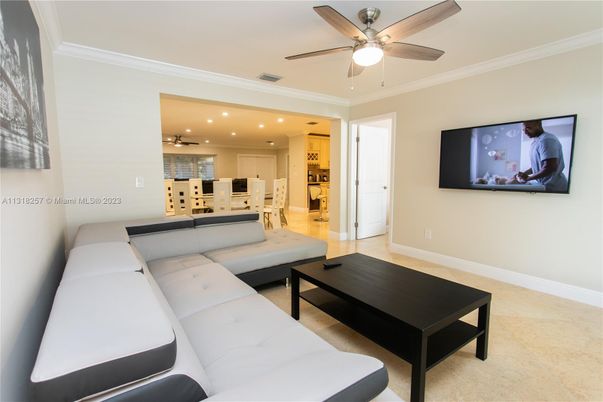 Interior, Kitchen, Living room, Recessed Lighting
