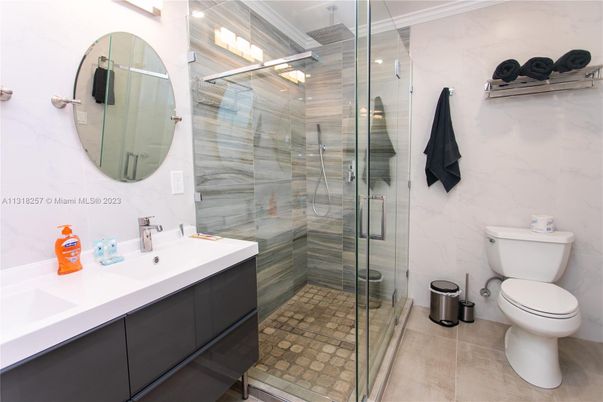Bathroom, Glass Shower, Interior