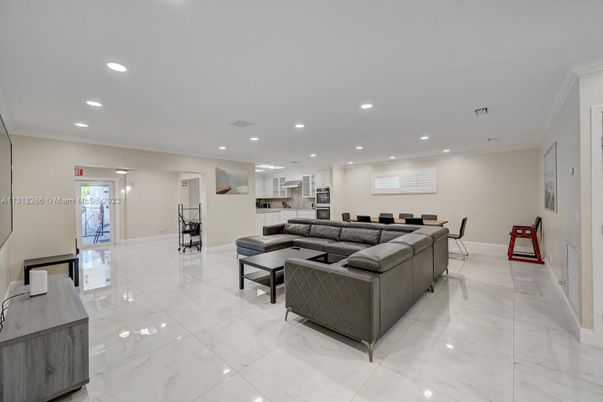 Interior, Living room, Marble, Recessed Lighting