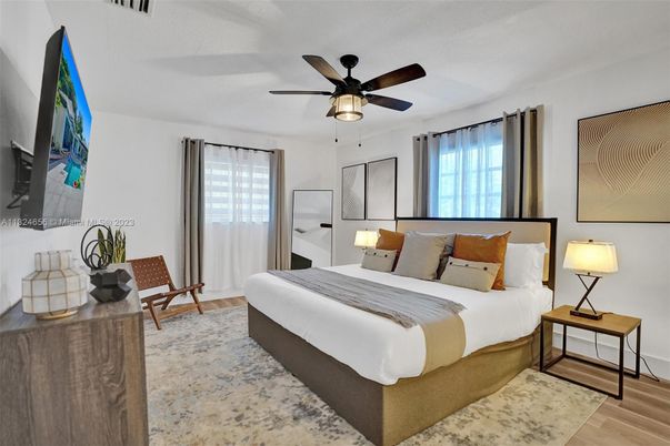 Bedroom, Interior, Wood Texture Flooring