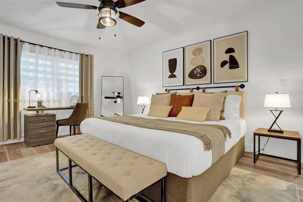 Bedroom, Home Office, Interior, Wood Texture Flooring