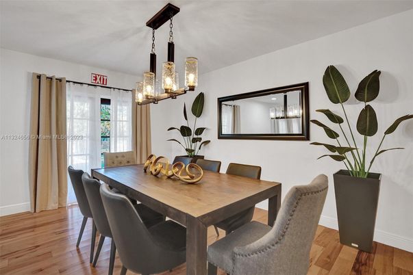 Dining room, Interior, Wood Texture Flooring