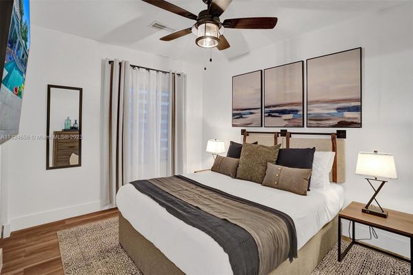 Bedroom, Interior, Wood Texture Flooring